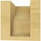 Ekena Millwork 4"W x 4"D x 4"H Wide Greensboro Rough Cedar Woodgrain TimberThane Corbel, Primed Tan CORUR04X04X04GRNRCPR - alternate 5